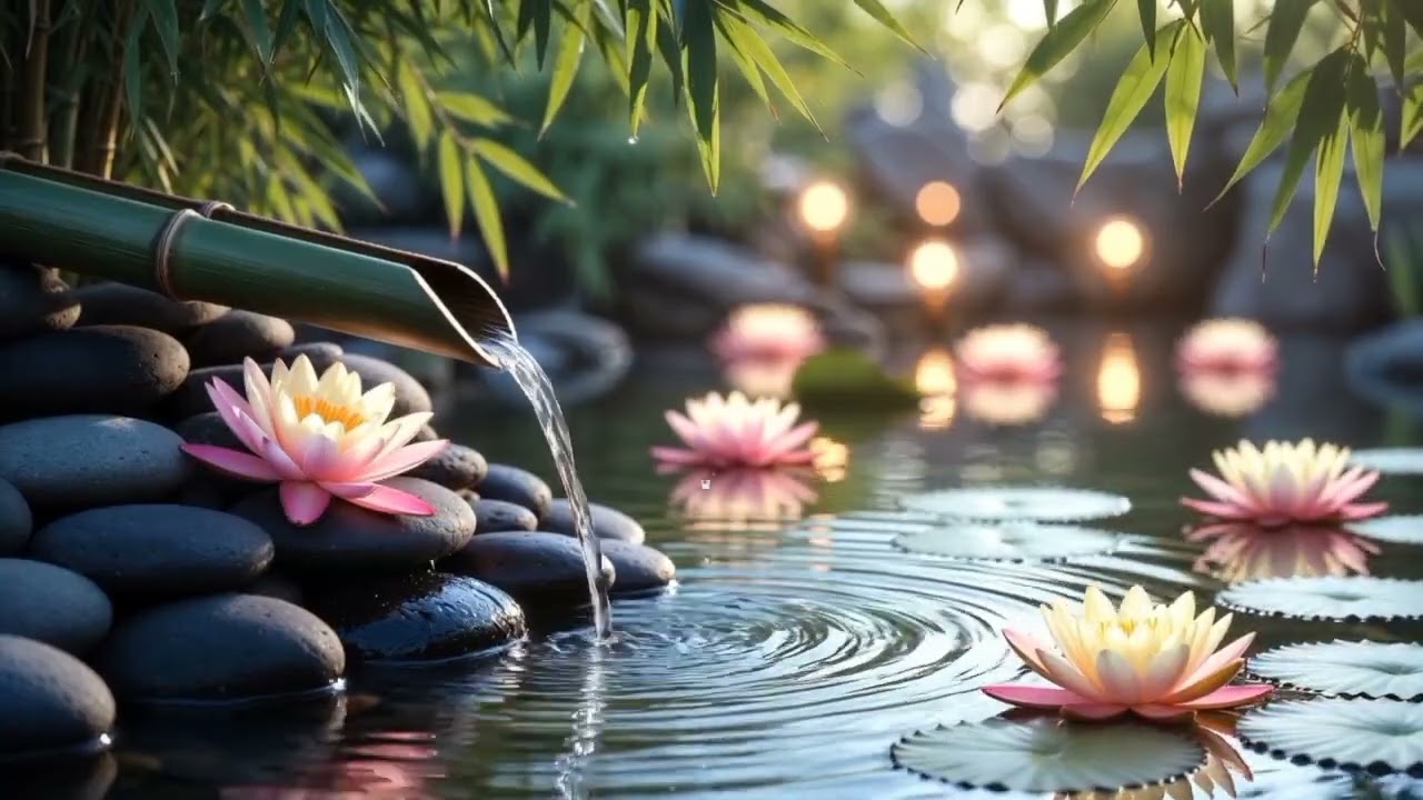 Instant Calm 🌊 Deep Sleep Meditation Music with Relaxing Waterfall White Noise Insomnia Relief No Ad