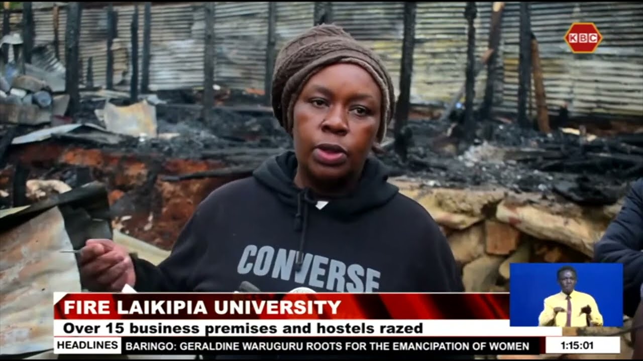 Laikipia university hostel burnt down, Sh 3m worth of property lost