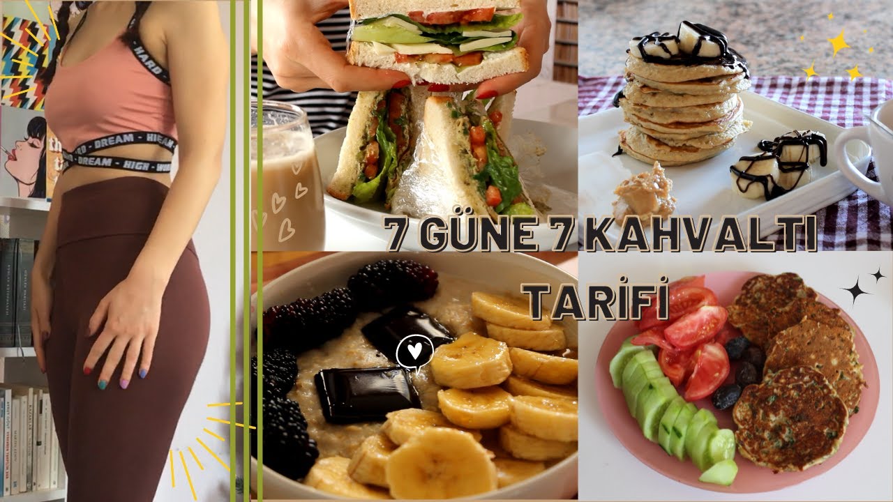 KAHVALTIVLOG🍳[64kg-58kg] TÜM HAFTA İÇİN 7 SAĞLIKLI VE KOLAY KAHVALTI TARİFİ DERLEMESİ🍅🥒🥪🥑