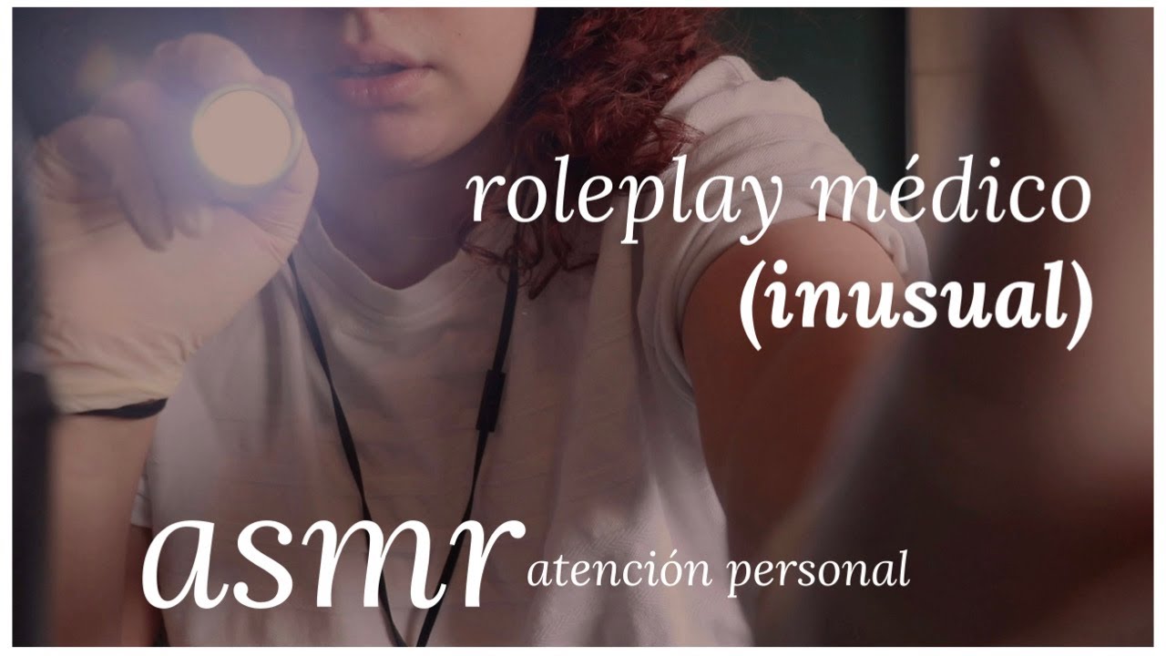 ASMR roleplay medico soft spoken español / triggers de luz y guantes