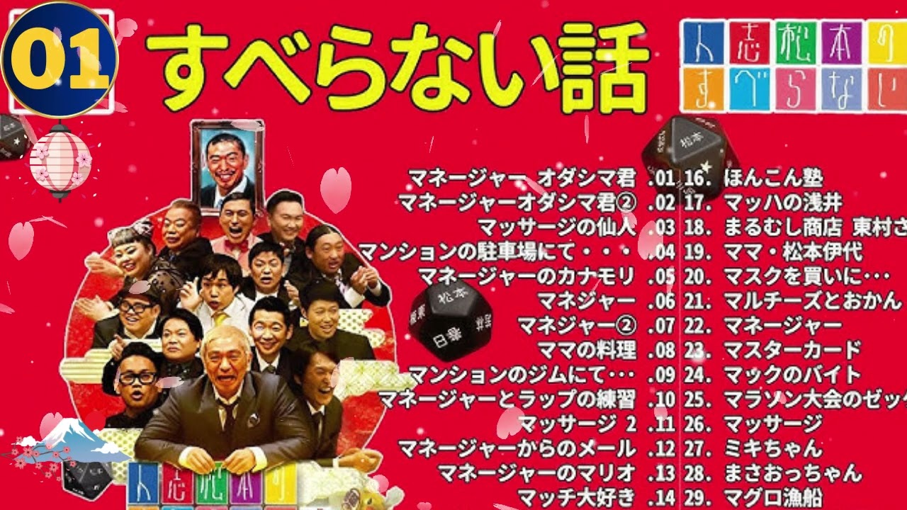 広告なし人志松本のすべらない話 人気芸人フリートーク 面白い話 まとめ #01 作業用睡眠用聞き流し