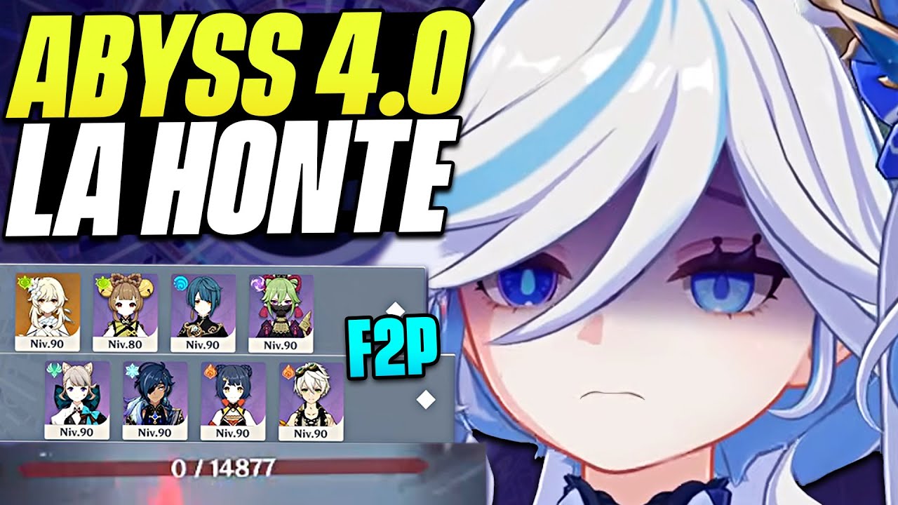 J'AI TROP HONTE... Nouveaux Abysses FONTAINE 4.0 et Team 4★ F2P (Ils Font MAL) | Genshin Impact