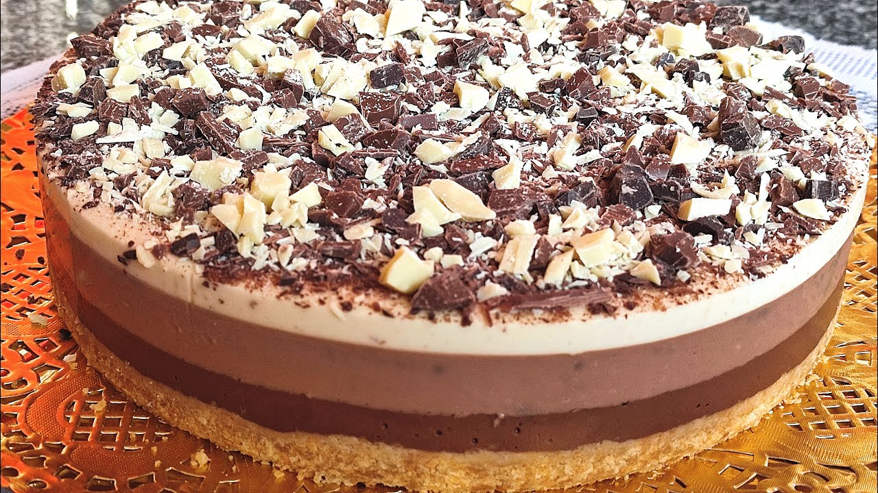 TARTA DE TRES CHOCOLATE, UN CLÁSICO IRRESISTIBLE🤤😋 | El Dulce Paladar