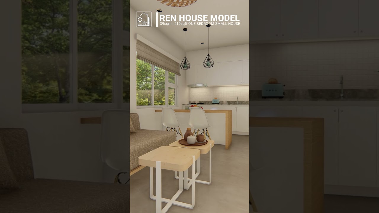39sqm. ONE BEDROOM SMALL HOUSE