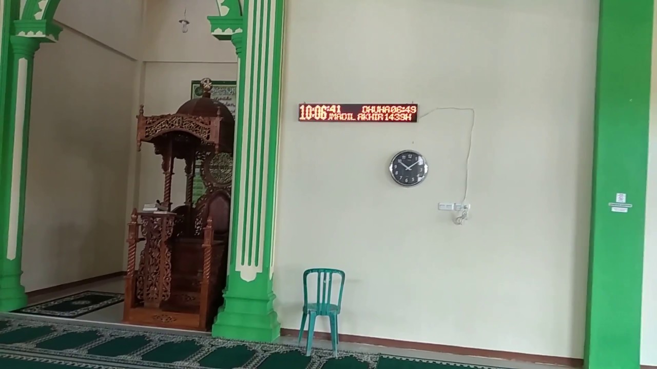 Jam sholat wireless Via Bluetooth (128X16)