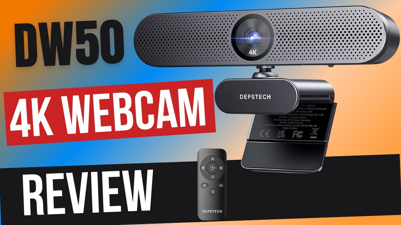 Почему НОВАЯ веб-камера с дистанционным управлением Depstech DW50 4K отлично подходит для стримеров!