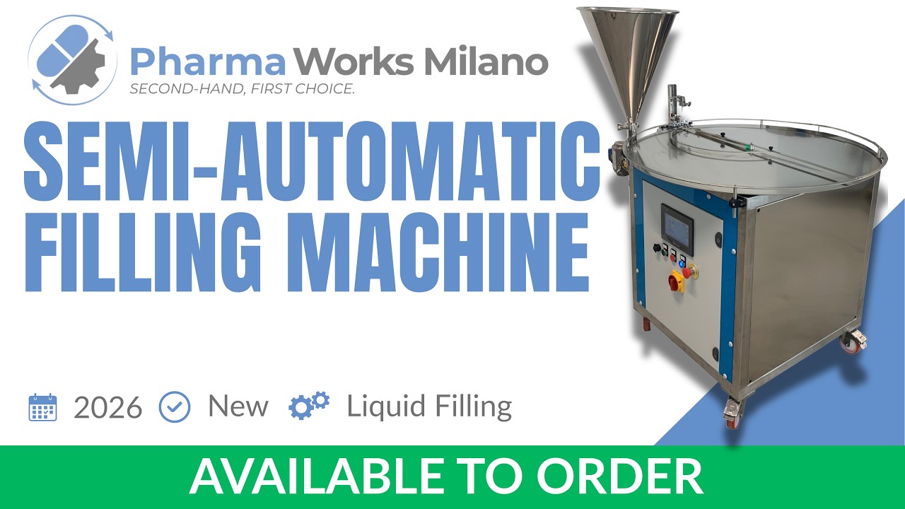 Semi-automatic Liquid Filling Machine | Riempitrice Liquidi Pharma Works Milano 2026