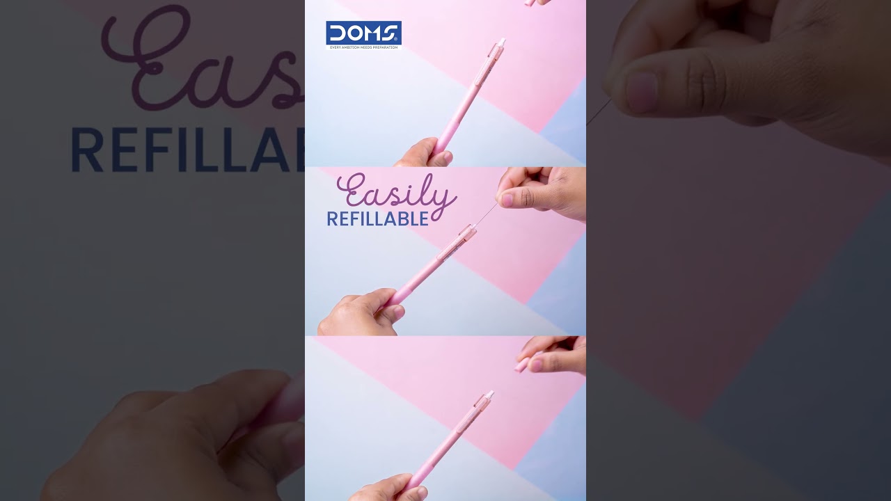 DOMS E-Mech Mechanical Pencil | Dreamy Pastel Colours | Smooth & Stylish Writing ✨✏️ #shorts