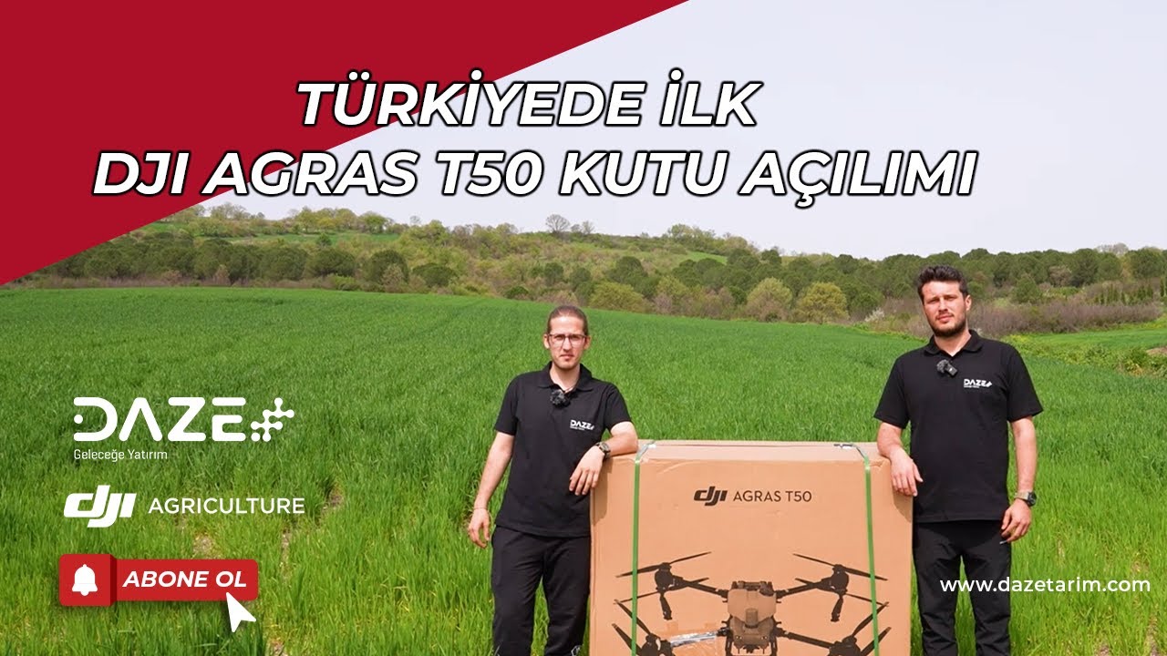 DJI Agras T50 Kutu Açılımı (Türkiyede İlk) Daze Tarım