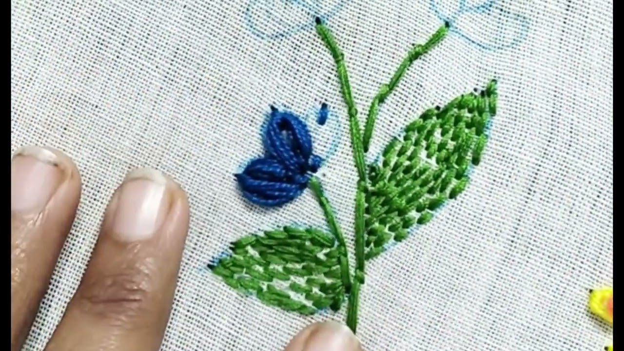 Beautiful and easy hand embroidery stitch 💪🪡😍💗