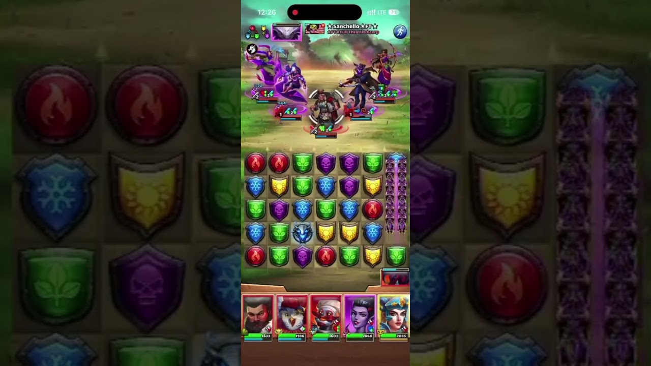 Empires and Puzzles Alliance war Casinha do Lobo Mau Vs ★FTFull Throttle corp      Alik Youtube