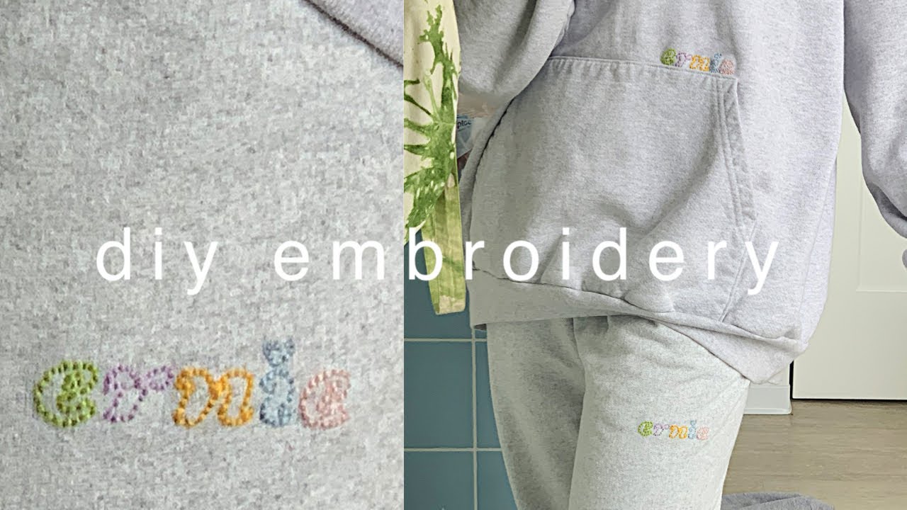 diy aesthetic clothing embroidery