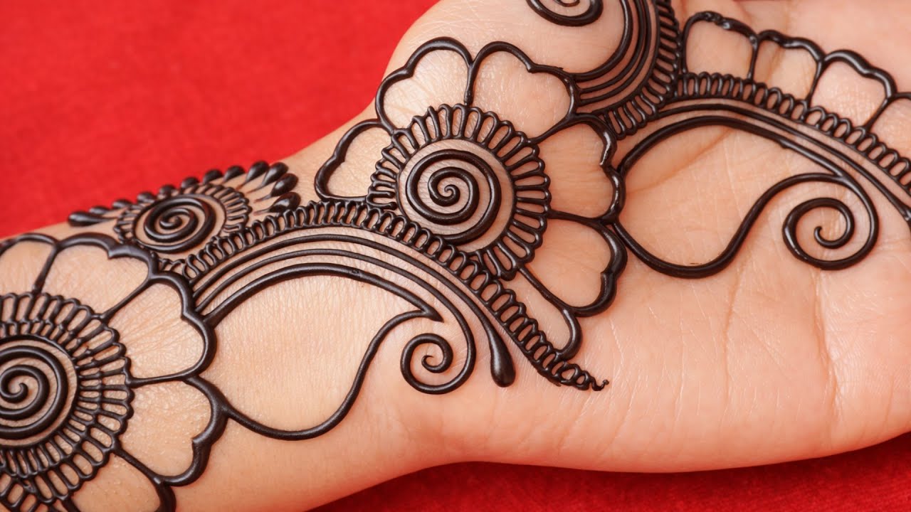 mehndi design | cone designs | mehndi designs | mehandi design simple | front hand mehndi design