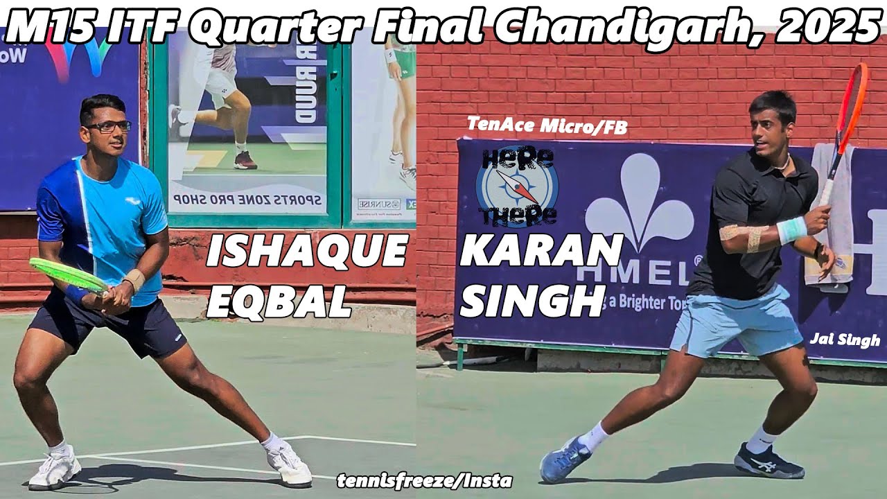 M15 Chandigarh ITF, Men's Quarter Final - Karan Singh vs Ishaque Eqbal #m15itf #itftennis