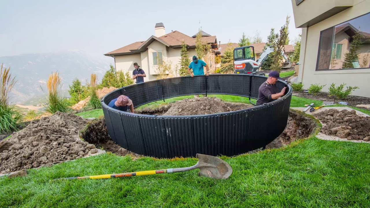 Timelapse of In-Ground Trampoline Installation