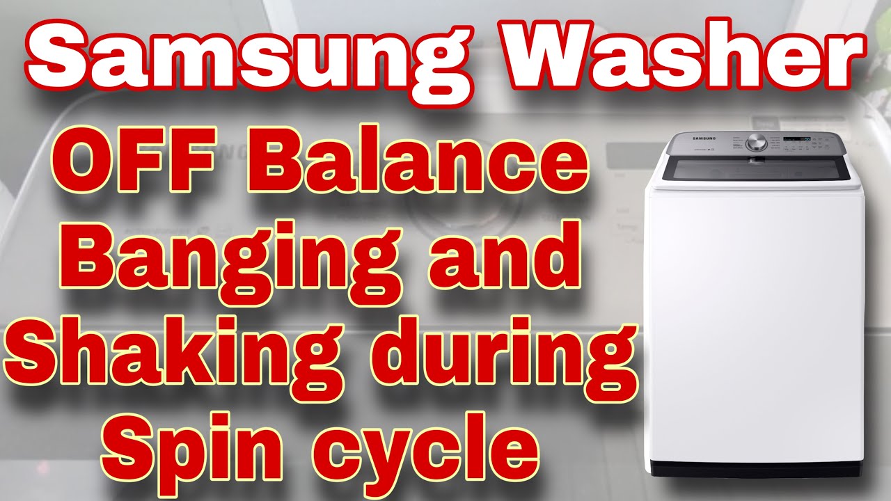 Как исправить нарушение балансировки стиральной машины Samsung | Тряска и удары по бокам | Модель...
