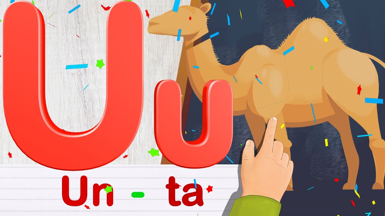 Belajar huruf U untuk anak PAUD/TK dan SD