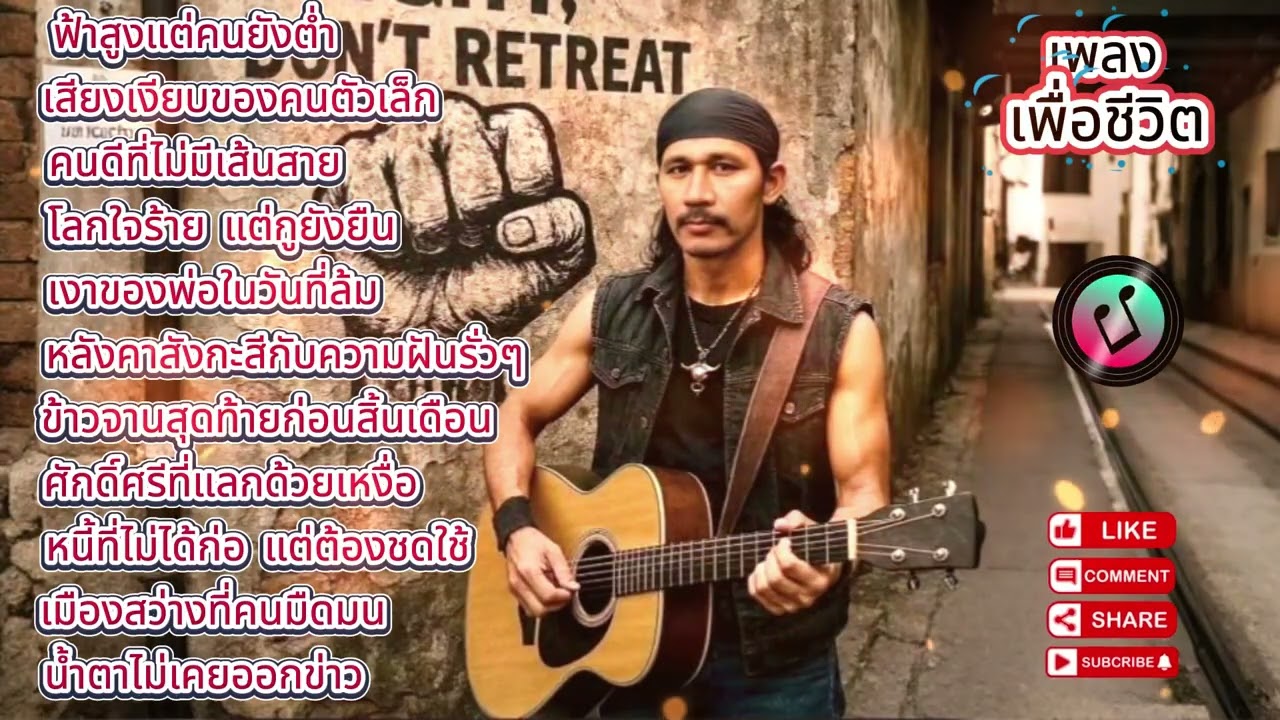 เพื่อชีวิตแนวสะท้อนสังคมเพราะๆ #เพลงเพื่อชีวิต #เพลงใหม่แกะกล่อง