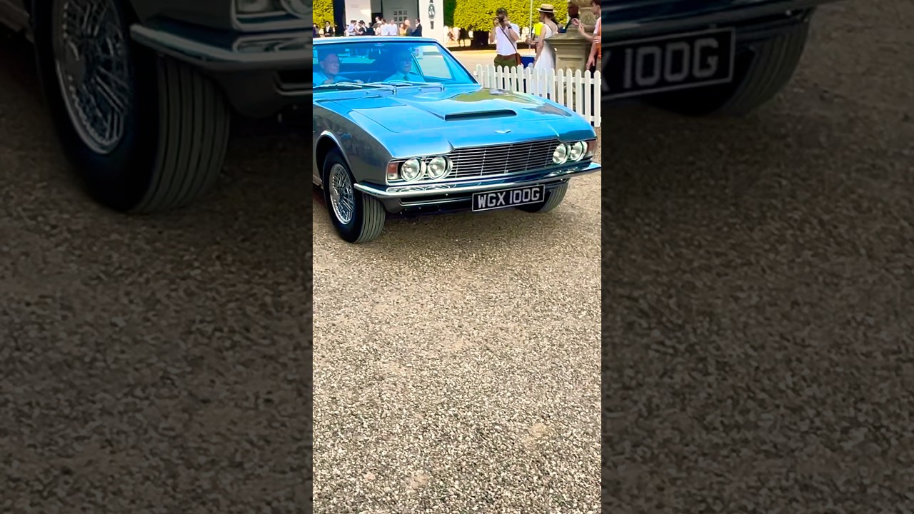 CLASSIC 1968 ASTON MARTIN DBS VANTAGE DRIVING OUT OF CAR SHOW! #shorts #trending #viral #trending