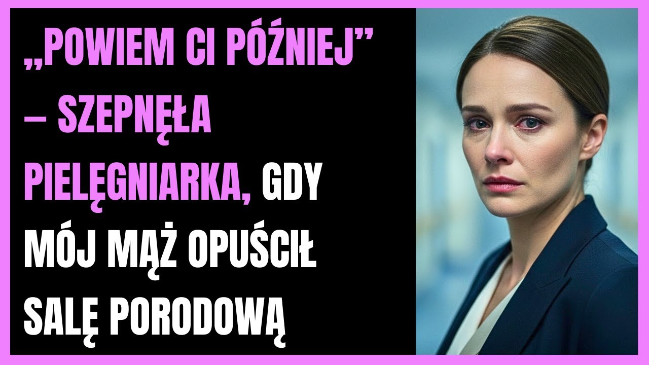„Powiem ci później” — szepnęła pielęgniarka, gdy mój mąż opuścił salę porodową