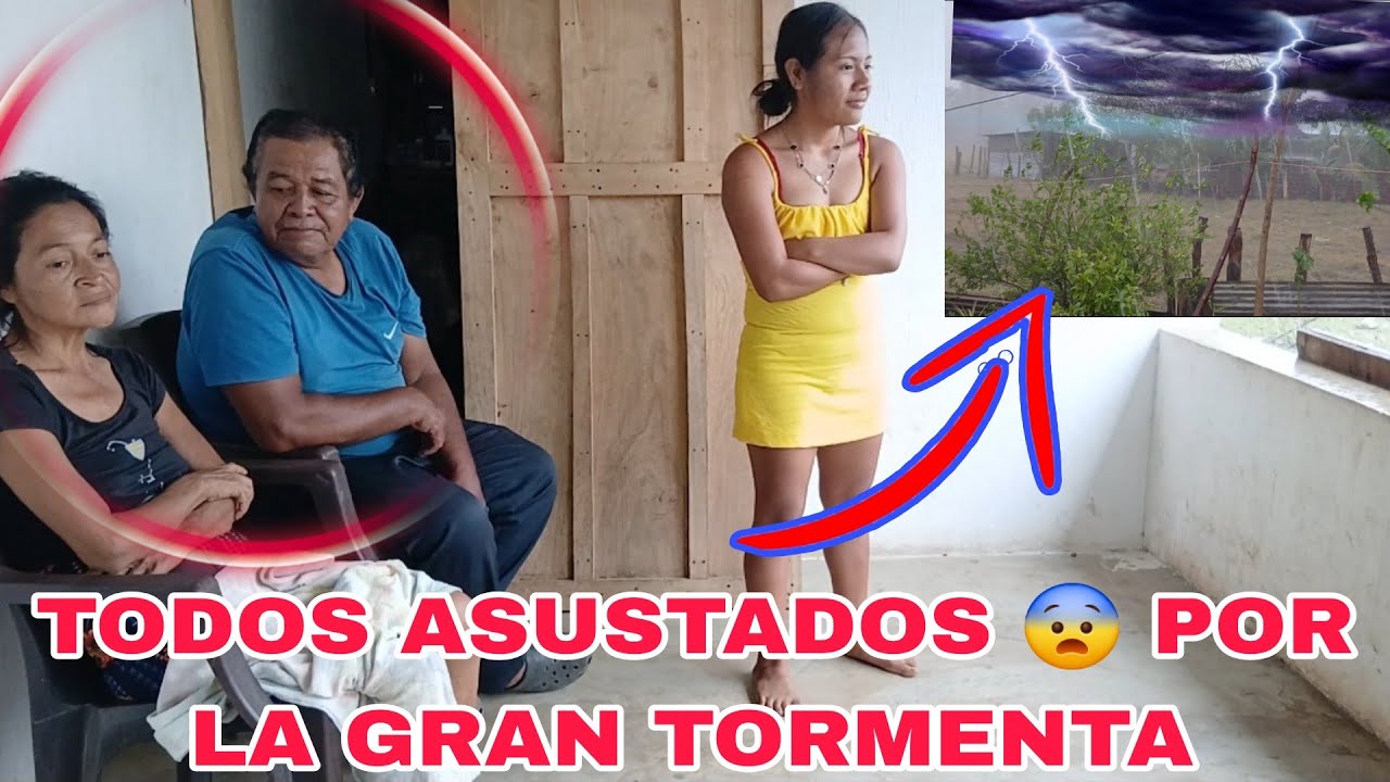 🚨ÚLTIMA HORA 🚨 SE vino una gran tormenta DOÑA MICHE MUY asustada?Vean lo que pasó 😭 😱