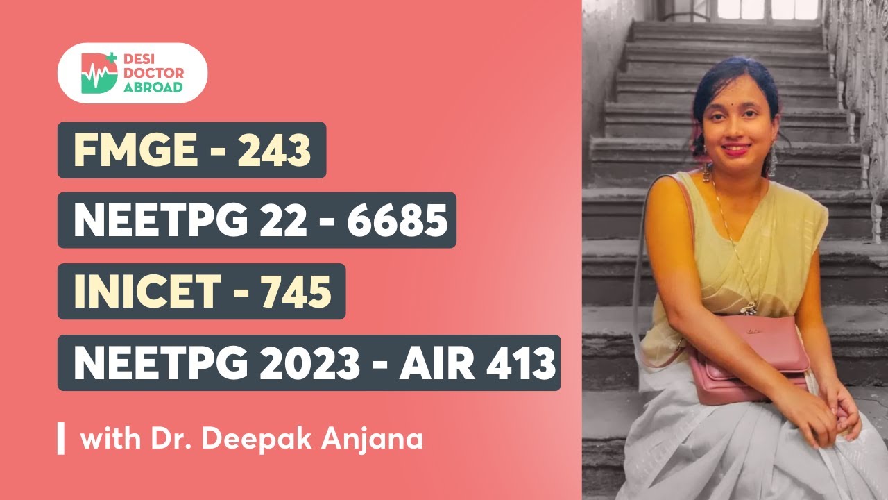 From NEETPG Rank 6685 to 413, Extraordinary Journey of a FMG Dr. Sohini