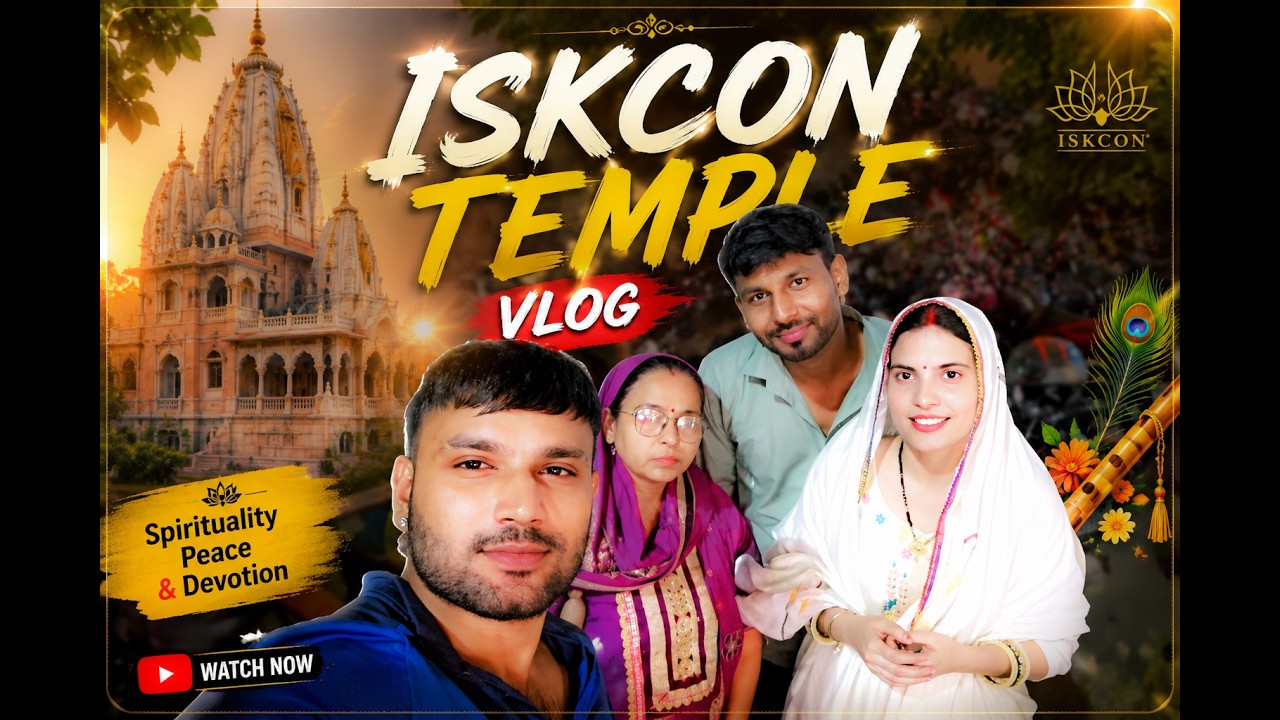 ISKCON TEMPLE NOIDA VLOG