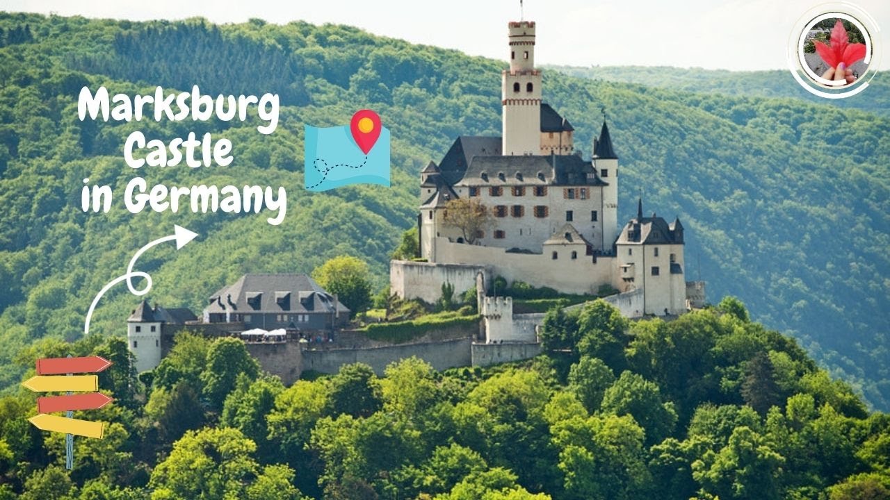 Marksburg Castle tour - Germany 4K  🇩🇪