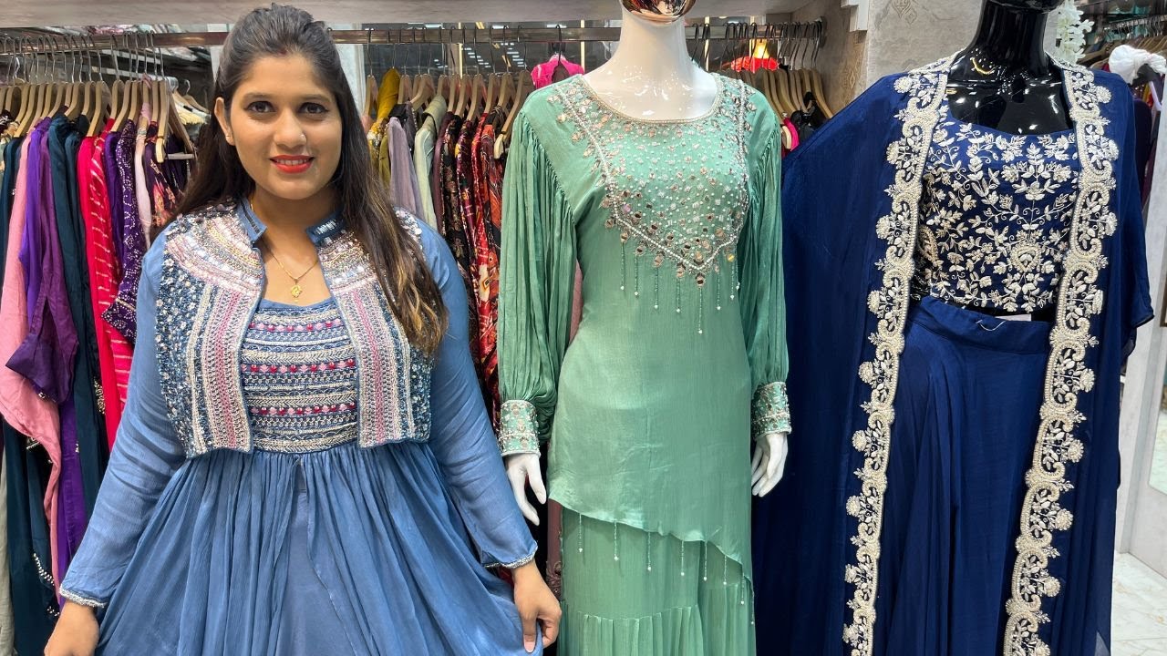 Bandhani CR Avenue : Crape/ Tissue Handwork Kurti & indowestern in Kolkata Ram Mandir
