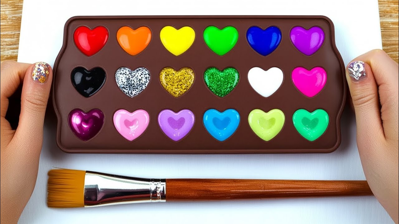 How To Create New Colors Using Acrylic Paint - Satisfying Color Mixing 