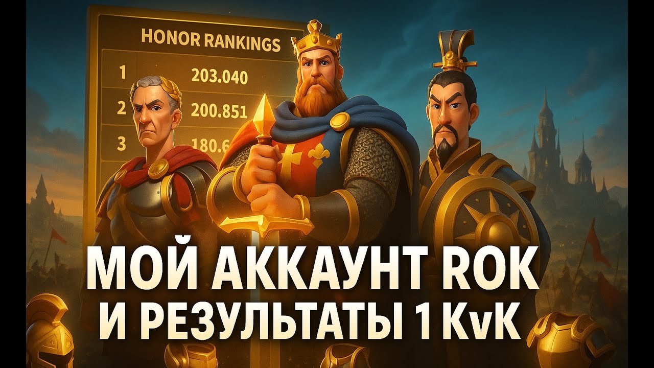 Мой аккаунт в Rise of Kingdoms: обзор + реальные результаты первого KVK