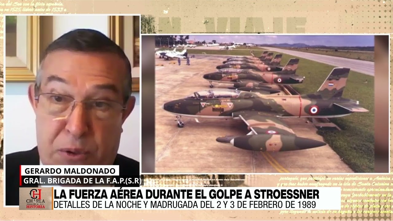 #CharlaConLaHistoria | La fuerza aérea durante el golpe a Stroessner