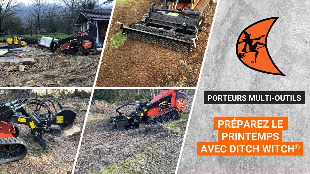 Soyez prêts pour la saison avec les porteurs multi-outils Ditch Witch® !