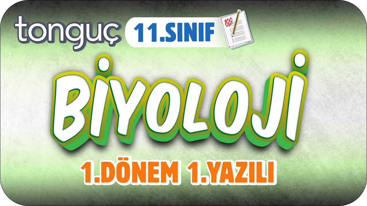 11.Sınıf Biyoloji 1.Dönem 1.Yazılıya Hazırlık 📑 #2024