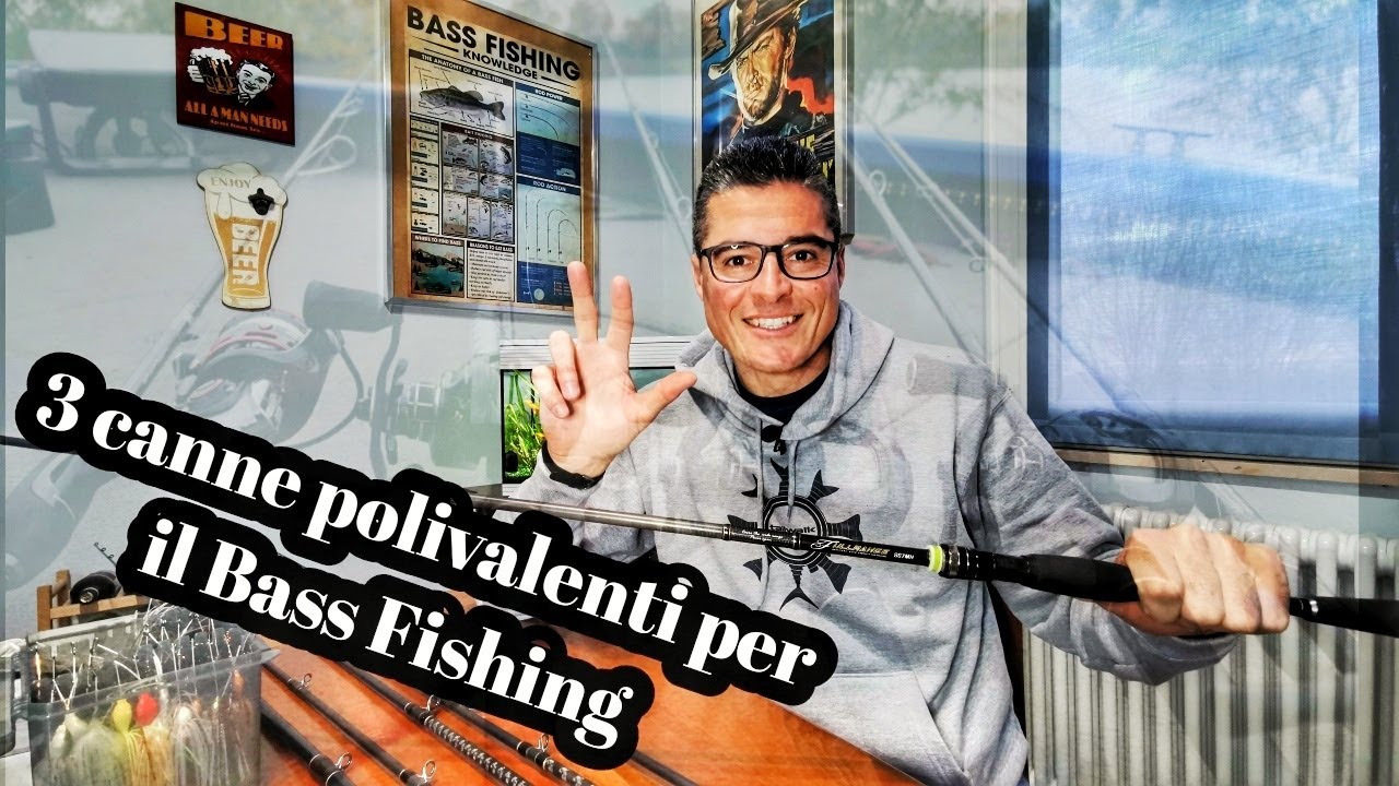 BASS FISHING : 3 canne 