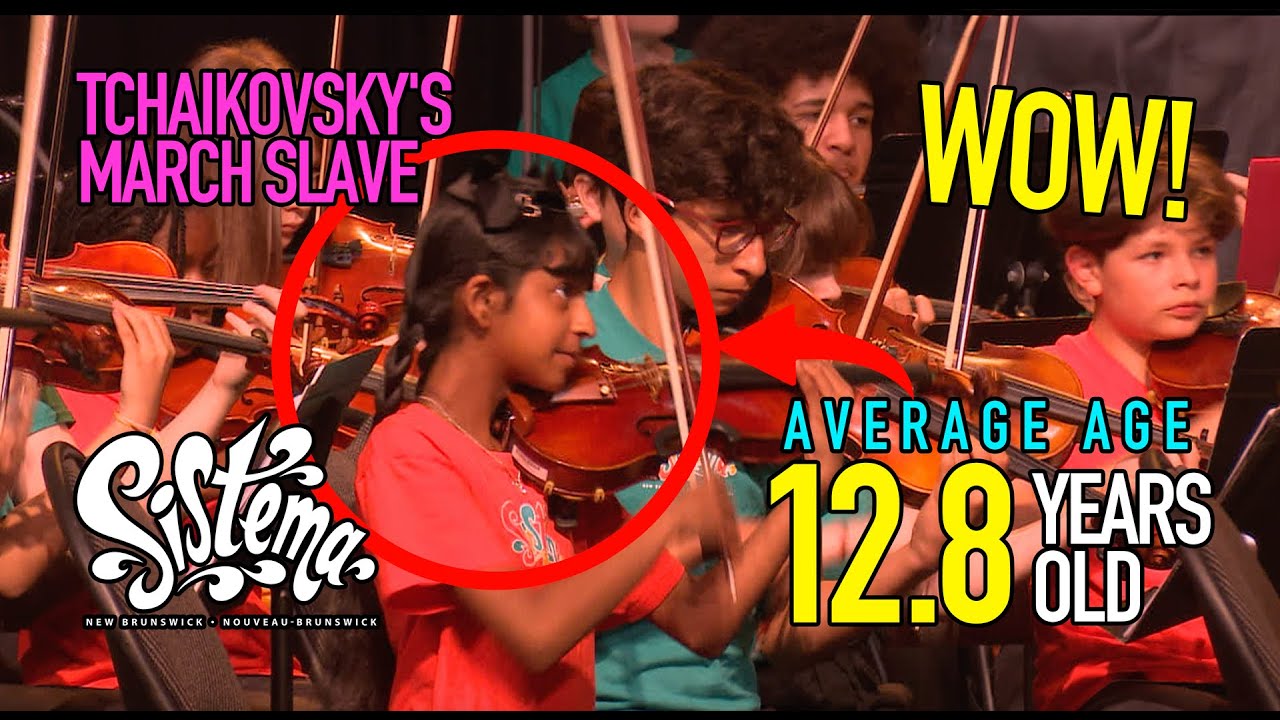 Unbelievable Talent: Children's Orchestra Performs Tchaikovsky's Marche Slave | Sistema NB