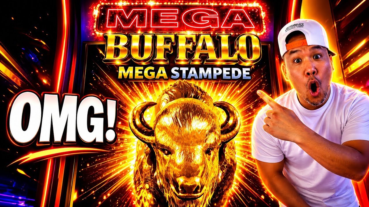 OMG I got to the MEGA on my 1st Attempt playing Buffalo Mega Stampede!!