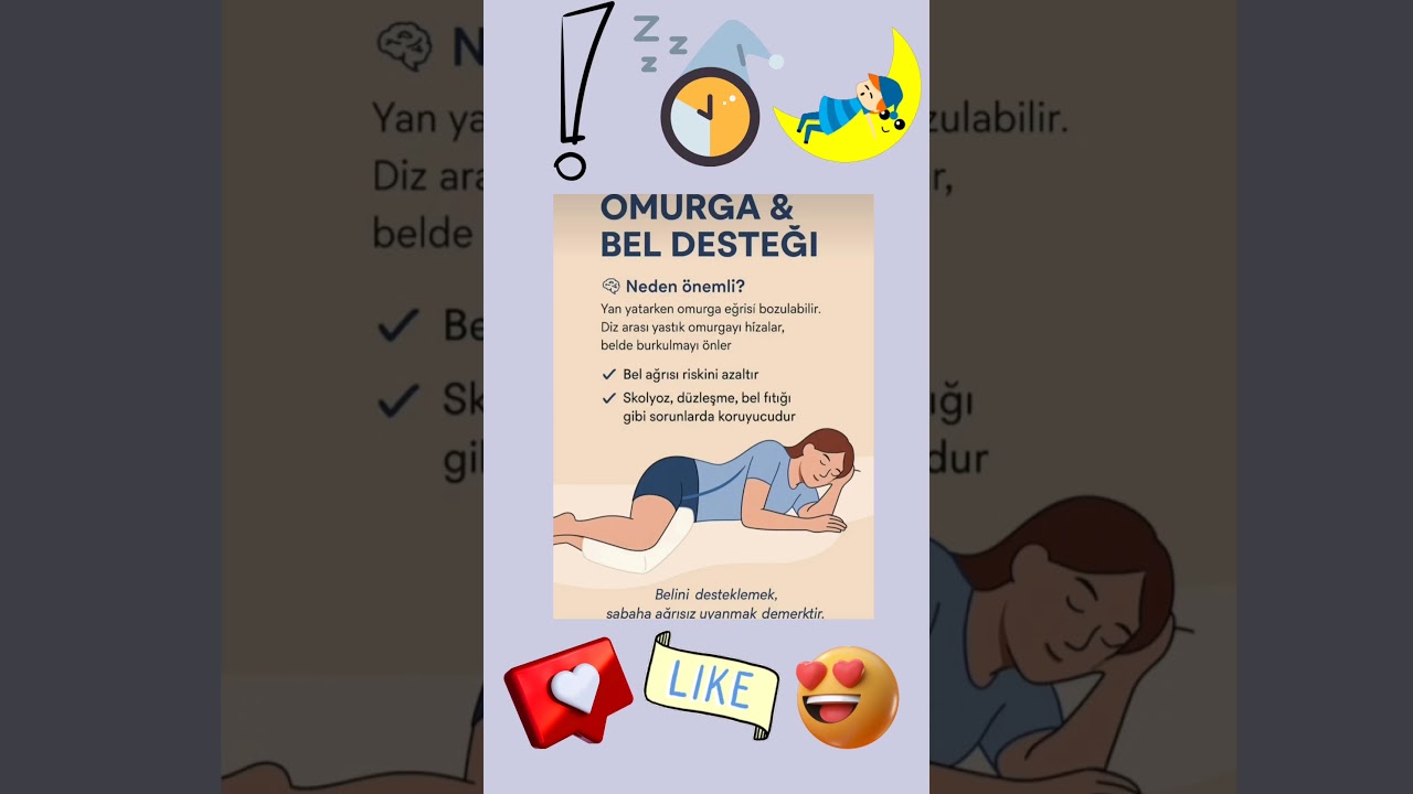 Diz Arasına Yastık Koyarak Uyumanın  Mucizevi Faydası!#UykuKalitesi #DizArasıYastık #SağlıklıUyku