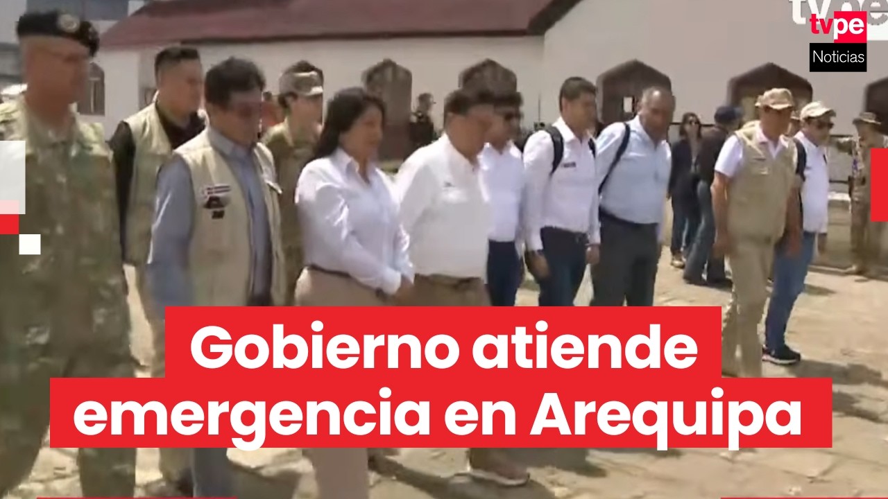 Presidente Balcázar llega a Arequipa para atender emergencia por intensas lluvias