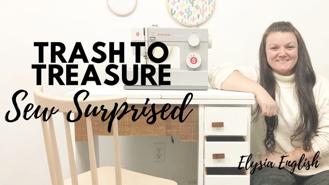 SEW Suprised! | TRASH TO TREASURE | Antique Singer Machine | Up-Cycled | DUMP Haul