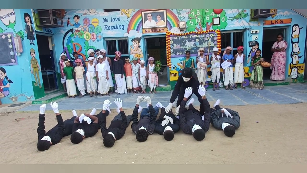 Farmers Day celebrations in Minerva School a beautiful kid by our students 