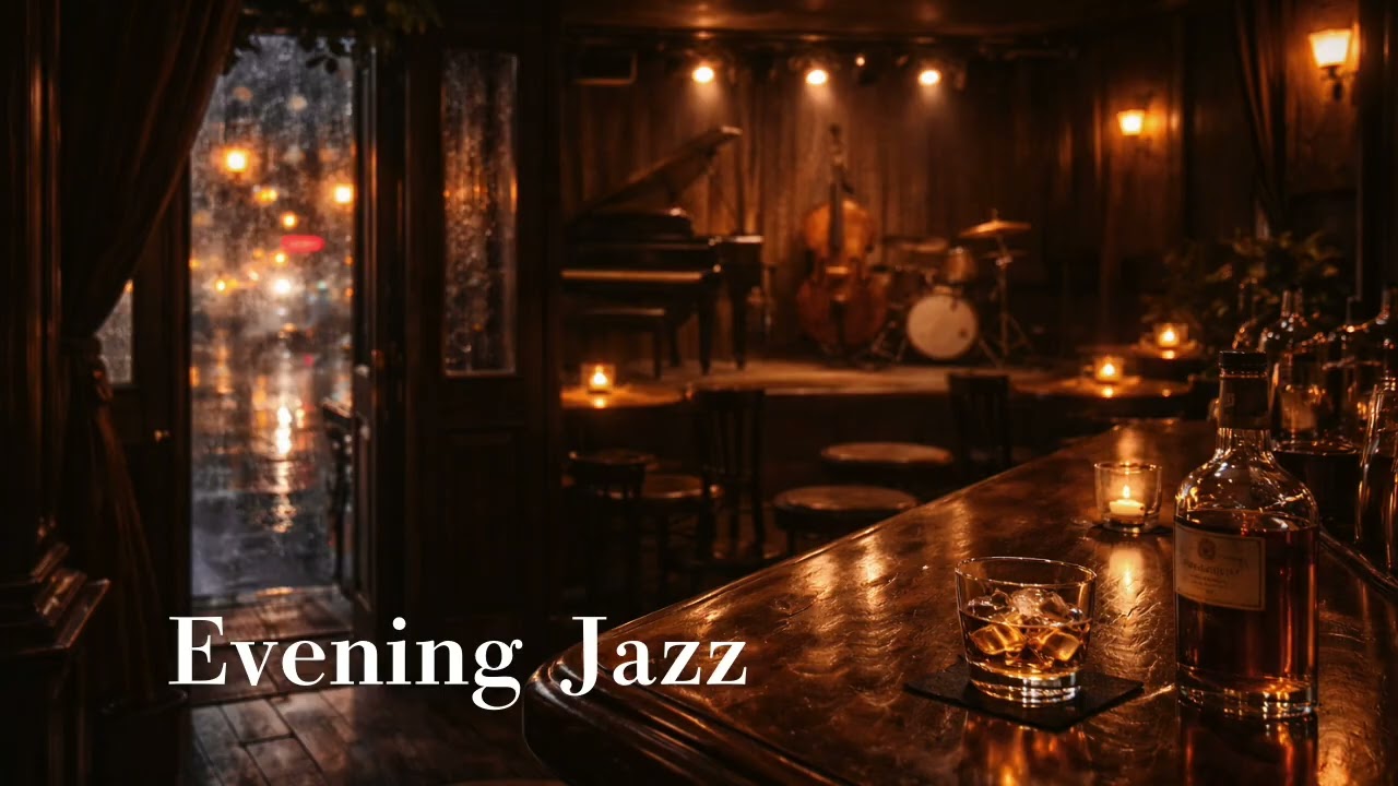 Evening Jazz Bar 🍷 Smooth Jazz for Relaxing After Work | Calm & Warm | 1 Hour