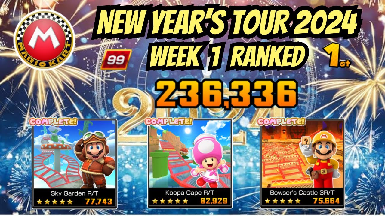 Week 1 Ranked Cup - New Year's Tour (2024) | Mario Kart Tour