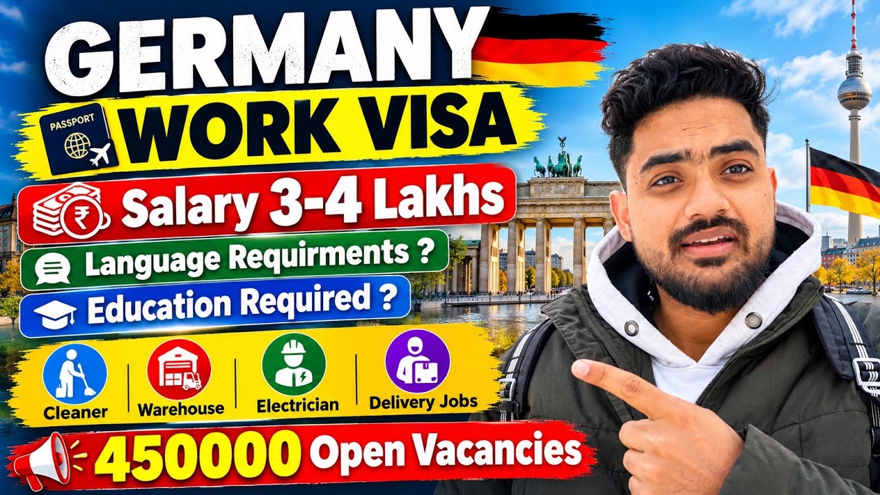 Рабочая виза в Германию 🇩🇪 2026-27 || Работа в Германии || ЗАРПЛАТА 3-4 лакха || Процесс и стоимо...