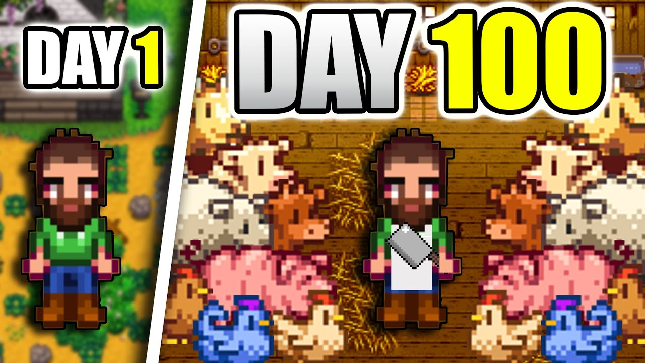 I Played 100 Days of Stardew Valley BUT as a Butcher | Halloween Special