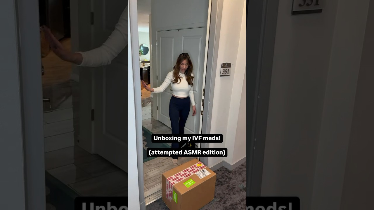 Unboxing my IVF meds! Attempted ASMR edition