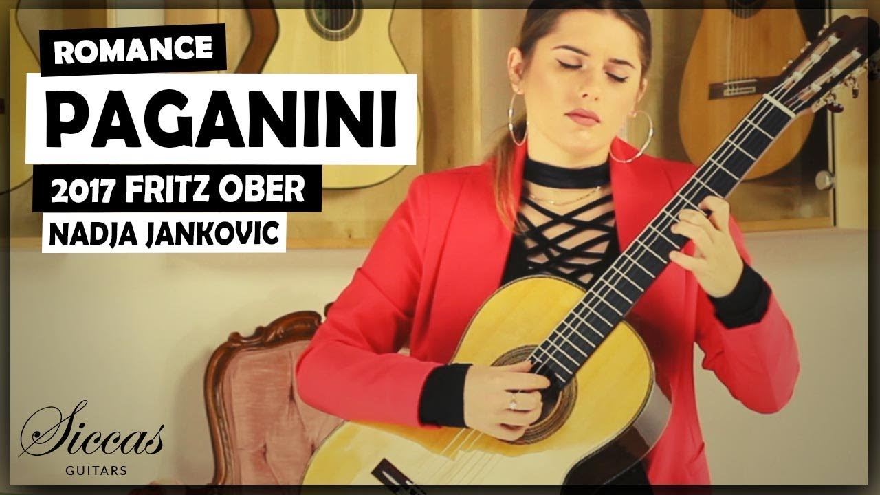 Nadja Jankovic plays Romance from Grand Sonata by Niccolò Paganini on a 2017 Fritz Ober