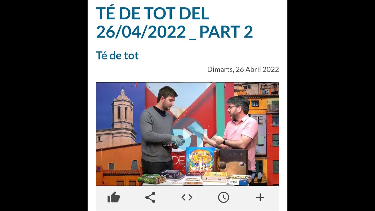 10 Jocs de taula Literaris (T&eacute; de Tot 26/04/22)
