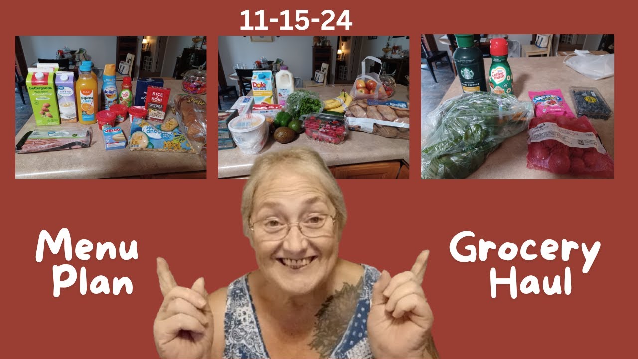 BUDGET FRIENDLY MENU PLAN - Grocery Hauls from Walmart, Food Lion and Publix
