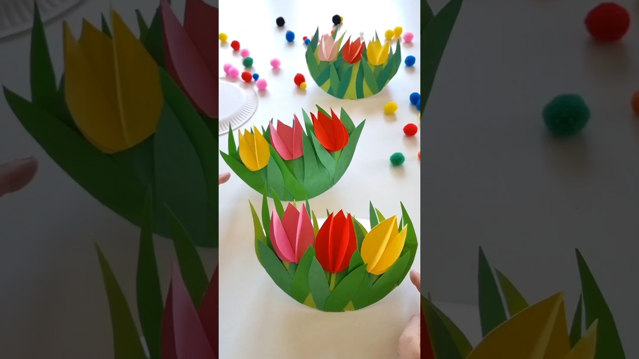 Pomysły na wiosenne prace plastyczne 😍🌷🪻🍃  zobacz trzy inspiracje  🥰